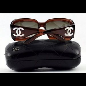 Authentic Chanel mother of pearl Sunglasses